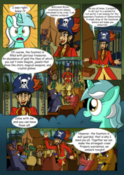 Size: 2480x3507 | Tagged: safe, artist:theponypretender, lyra heartstrings, diamond dog, human, comic:a lyrabon adventure, g4, cage, comic, high res, pirate