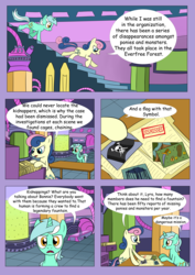 Size: 2893x4092 | Tagged: safe, artist:theponypretender, bon bon, lyra heartstrings, sweetie drops, comic:a lyrabon adventure, g4, comic, laboratory, secret agent sweetie drops