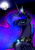 Size: 2507x3541 | Tagged: safe, artist:minelvi, princess luna, alicorn, pony, g4, bust, ethereal mane, female, full moon, high res, mare, moon, night, peytral, portrait, solo, starry mane