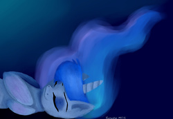 Size: 1024x709 | Tagged: safe, artist:luna-republic1, princess luna, pony, g4, eyes closed, female, sleeping, solo