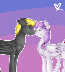 Size: 900x1000 | Tagged: safe, artist:gree3, oc, oc only, pegasus, pony, female, male, oc x oc, shipping, straight