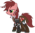 Size: 3103x2904 | Tagged: safe, artist:duskthebatpack, oc, oc only, oc:fierce will, earth pony, pony, barbarian, bone, boots, clothes, cutie mark, earring, female, gauntlet, high res, mare, necklace, piercing, shoulder pauldron, simple background, solo, transparent background, vector