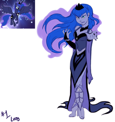 Size: 1800x1900 | Tagged: safe, artist:smartblondessarcasm, princess luna, equestria girls, g4, female, humanized, looking at you, nail polish, solo