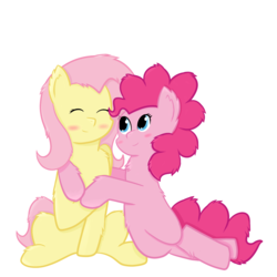 Size: 1280x1280 | Tagged: safe, artist:zlight, fluttershy, pinkie pie, g4, female, lesbian, ship:flutterpie, shipping