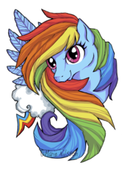 Size: 900x1259 | Tagged: safe, artist:kattvalk, rainbow dash, g4, female, solo