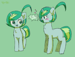 Size: 1280x960 | Tagged: safe, artist:kkuyo, oc, oc only, pony, unicorn, blushing, solo