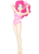 Size: 1288x1808 | Tagged: safe, artist:pumpkinchans, pinkie pie, human, g4, anime, armpits, clothes, female, humanized, legs together, one-piece swimsuit, pinup, simple background, skinny, solo, swimsuit, thin, transparent background