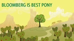 Size: 1280x720 | Tagged: safe, screencap, bloomberg, g4, over a barrel, apple orchard, apple tree, best pony, no pony, orchard, scenery, tree