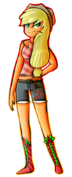 Size: 1031x2500 | Tagged: safe, artist:applejacks2, applejack, human, g4, female, humanized, solo