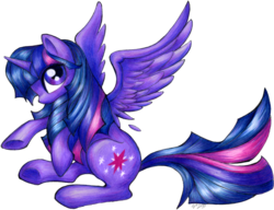 Size: 1024x787 | Tagged: safe, artist:opallene, twilight sparkle, alicorn, pony, g4, female, mare, simple background, solo, transparent background, twilight sparkle (alicorn)