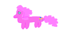 Size: 1152x648 | Tagged: safe, artist:loouop, pinkie pie, g4, 1000 hours in ms paint, female, ms paint, simple background, solo, white background
