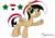 Size: 3507x2481 | Tagged: safe, artist:pananovich, oc, oc:syriana, pony, /mlpol/, cutie mark, female, high res, mare, nation ponies, ponified, shitposts awaited, starry eyes, syria, wingding eyes