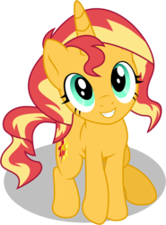 Size: 3720x5040 | Tagged: safe, artist:mewtwo-ex, artist:pencils, sunset shimmer, pony, unicorn, g4, .ai available, absurd resolution, cute, daaaaaaaaaaaw, female, looking at you, mare, shimmerbetes, simple background, smiling, solo, transparent background, vector