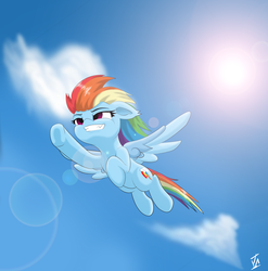 Size: 3600x3643 | Tagged: safe, artist:discorded-joker, rainbow dash, g4, female, flying, high res, solo