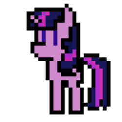 Size: 1024x1024 | Tagged: safe, artist:symphonydawn3, twilight sparkle, g4, 8-bit, female, pixel art, solo, sprite