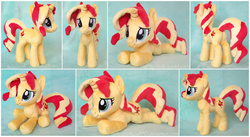 Size: 2587x1414 | Tagged: safe, artist:buttercupbabyppg, sunset shimmer, pony, unicorn, g4, beanie (plushie), commission, cute, irl, photo, plushie, shimmerbetes, solo