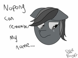 Size: 2048x1536 | Tagged: safe, artist:paper pony artwork, artist:rihanna bell pepper, rainbow dash, g4, 1000 hours in ms paint, black and white, crying, grayscale, lonely, ms paint, sad, simple background, text