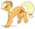 Size: 972x822 | Tagged: safe, artist:kenaidraws, applejack, g4, female, simple background, solo, transparent background, unshorn fetlocks