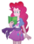 Size: 808x1032 | Tagged: safe, artist:pedantczepialski, pinkie pie, equestria girls, g4, alternate universe, book, clothes, equestria girls: the parody series, female, joe pesci, reading, simple background, skirt, solo, transparent background, vector