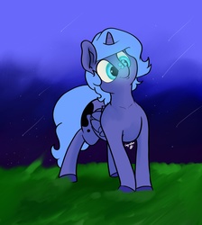 Size: 3425x3830 | Tagged: safe, artist:greyscaleart, princess luna, butterfly, g4, cute, female, filly, high res, lunabetes, s1 luna, solo, woona