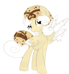 Size: 578x614 | Tagged: safe, artist:xsidera, oc, oc only, oc:chocolate chip, crystal pony, pony, crystallized, simple background, solo, transparent background