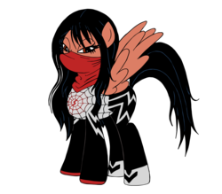 Size: 2349x2058 | Tagged: safe, artist:edcom02, artist:jmkplover, pegasus, pony, cindy moon, crossover, high res, male, marvel, ponified, silk, simple background, solo, spider-man, transparent background