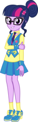 Size: 1730x5486 | Tagged: safe, artist:osipush, sci-twi, twilight sparkle, equestria girls, g4, canterlot high, clothes, cute, female, glasses, high res, necktie, school spirit, school uniform, shoes, simple background, smiling, solo, transparent background, twiabetes, uniform, vector, vest, wondercolts