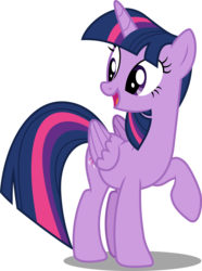 Size: 4199x5638 | Tagged: safe, artist:itv-canterlot, twilight sparkle, alicorn, pony, g4, the one where pinkie pie knows, .ai available, .svg available, absurd resolution, cute, female, looking back, mare, open mouth, raised hoof, shadow, simple background, solo, transparent background, twilight sparkle (alicorn), vector