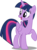 Size: 4199x5638 | Tagged: safe, artist:itv-canterlot, twilight sparkle, alicorn, pony, g4, my little pony: friendship is magic, the one where pinkie pie knows, .ai available, .svg available, absurd resolution, cute, female, looking back, mare, open mouth, raised hoof, shadow, simple background, solo, transparent background, twilight sparkle (alicorn), vector