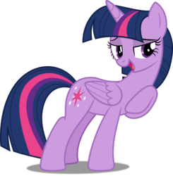 Size: 4904x5000 | Tagged: safe, artist:dashiesparkle edit, artist:hawk9mm, edit, vector edit, twilight sparkle, alicorn, pony, g4, what about discord?, .svg available, absurd resolution, bedroom eyes, female, full body, mare, open mouth, ponyscape, raised hoof, simple background, solo, transparent background, twilight sparkle (alicorn), vector
