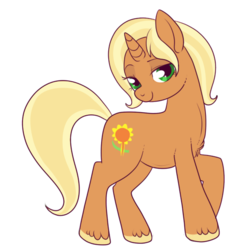 Size: 550x566 | Tagged: safe, artist:lulubell, idw, sunflower spectacle, pony, unicorn, friendship is magic #40, g4, spoiler:comic, female, mare, simple background, solo, transparent background, unshorn fetlocks