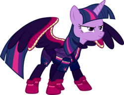 Size: 7263x5601 | Tagged: dead source, safe, artist:birdalliance, twilight sparkle, alicorn, pony, g4, absurd resolution, assault fireteam, clothes, enhanced mode, female, fireteam, mare, nanosuit, solo, twilight sparkle (alicorn)