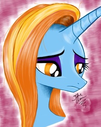 Size: 640x800 | Tagged: safe, artist:theasce, sassy saddles, g4, female, portrait, solo