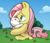 Size: 6932x6000 | Tagged: safe, artist:eagle1division, artist:jay fosgitt, angel bunny, fluttershy, g4, absurd resolution, cute, filly, holding, hug, looking up, outdoors, shyabetes, vector, weapons-grade cute