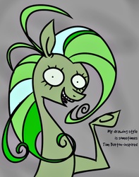 Size: 678x862 | Tagged: safe, artist:pandan009, oc, oc only, oc:screwpine caprice, tim burton