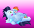 Size: 1024x832 | Tagged: dead source, safe, artist:northlights8, rainbow dash, soarin', pony, g4, blushing, cuddling, female, male, ship:soarindash, shipping, snuggling, straight