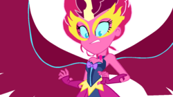 Size: 1021x573 | Tagged: source needed, safe, pinkie pie, equestria girls, g4, my little pony equestria girls: friendship games, base used, dark, midnight sparkle, midnight-ified, out of character, xk-class end-of-the-world scenario
