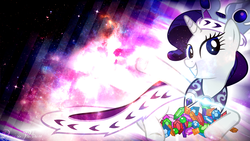 Size: 1920x1080 | Tagged: safe, artist:signumde, artist:takua770, princess platinum, rarity, pony, g4, crown, female, gem, solo, vector, wallpaper