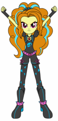Size: 612x1280 | Tagged: safe, artist:blondenobody, artist:givralix, adagio dazzle, equestria girls, g4, my little pony equestria girls: rainbow rocks, alternate clothes, boots, clothes, deckers, description is relevant, female, gloves, saints row, saints row the third, solo, the syndicate