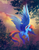 Size: 1600x2036 | Tagged: safe, artist:viwrastupr, rainbow dash, pegasus, pony, g4, cloud, female, flying, large wings, leaves, looking back, mare, solo, tree