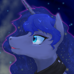 Size: 1000x1000 | Tagged: safe, artist:sasho-shirokami, princess luna, g4, female, portrait, solo