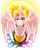 Size: 3550x4400 | Tagged: safe, artist:hanashyma, princess celestia, g4, female, looking at you, portrait, solo, spread wings, sun