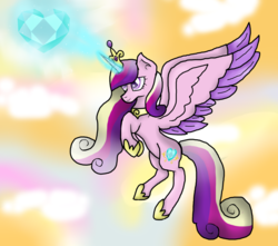 Size: 6100x5400 | Tagged: safe, artist:moonylover12, princess cadance, g4, absurd resolution, crystal heart, female, solo