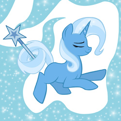 Size: 1536x1536 | Tagged: safe, artist:sapphiresong46, trixie, pony, unicorn, g4, female, mare, missing cutie mark, solo