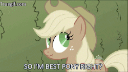 Size: 400x225 | Tagged: safe, applejack, g4, animated, best pony, female, op is a duck