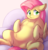 Size: 550x575 | Tagged: safe, artist:dddddd2, fluttershy, pegasus, pony, belly, fat, fattershy, featureless crotch, female, mare, obese, solo