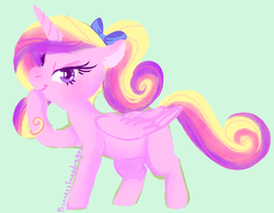 Size: 709x552 | Tagged: safe, artist:princesssnapdragon, princess cadance, g4, female, solo, teen princess cadance