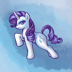 Size: 500x500 | Tagged: safe, artist:vogelspinne, rarity, g4, female, solo