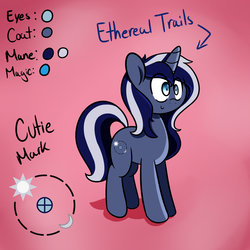 Size: 960x960 | Tagged: safe, artist:fullmetalpikmin, oc, oc only, oc:ethereal trails, reference sheet, solo