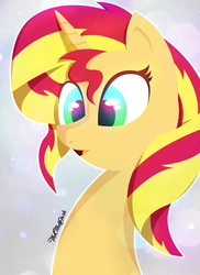 Size: 2000x2742 | Tagged: safe, artist:theotherdash, sunset shimmer, pony, unicorn, g4, female, high res, portrait, solo